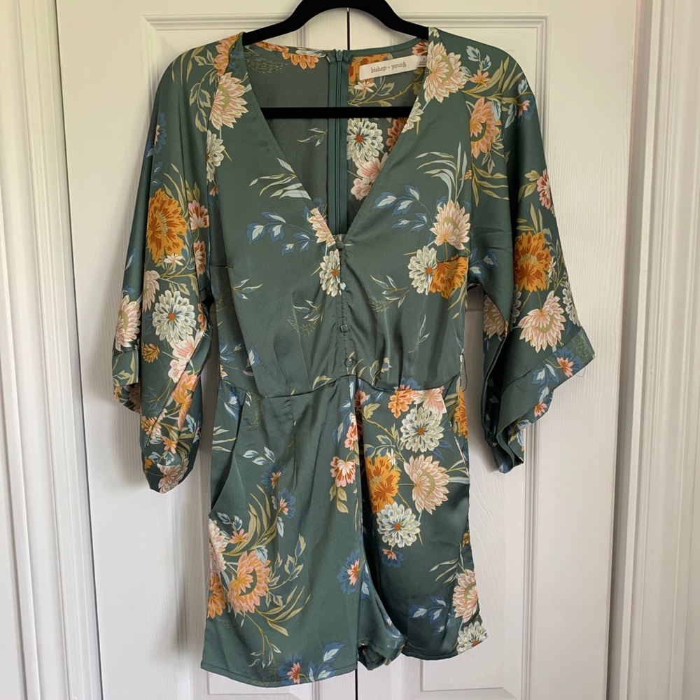 Bishop & Young Silky Floral Romper